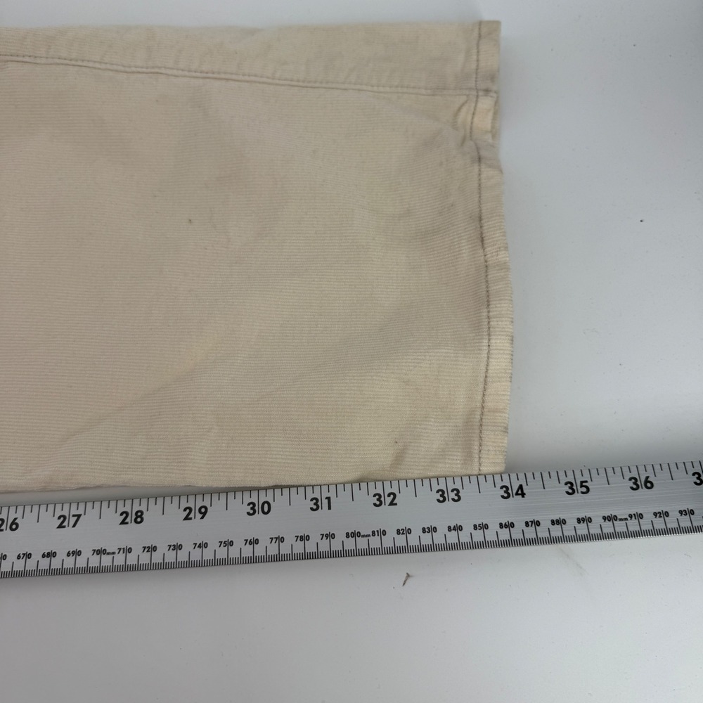 Peter Millar Mens 46 Corduroy Pants Cream Beige Five Pocket Fine Wale Casual - Picture 8 of 9